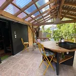 Ti Bwa Carbet Cosy Semi-Exterieur Avec Toit Terrasse