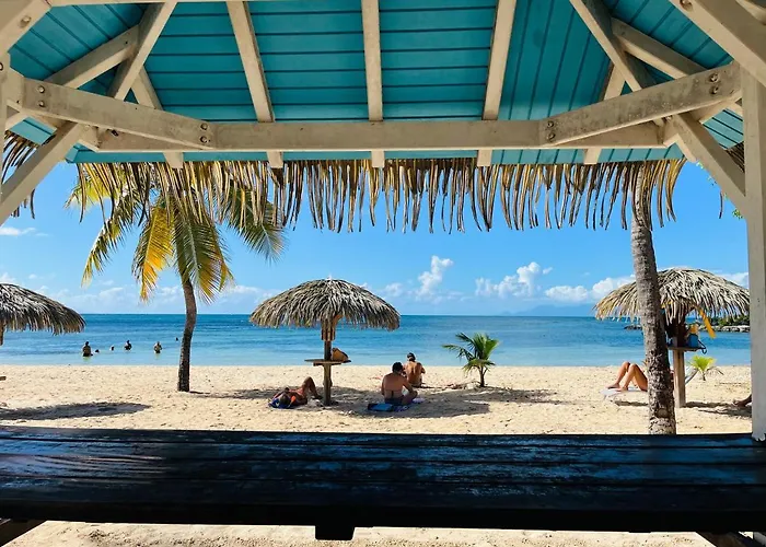 Brin D\'Ile Anse Des Rochers Vue Mer A 50 M De La Plage Et Piscine