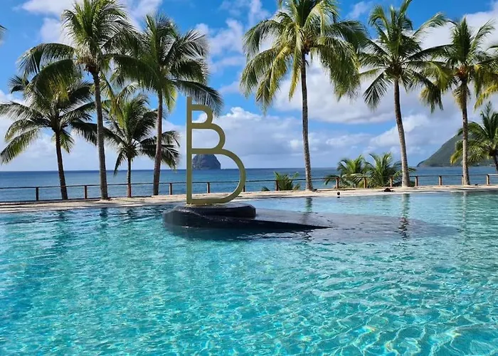 Studio Vue Mer Et Rocher Du Diamant Antilles