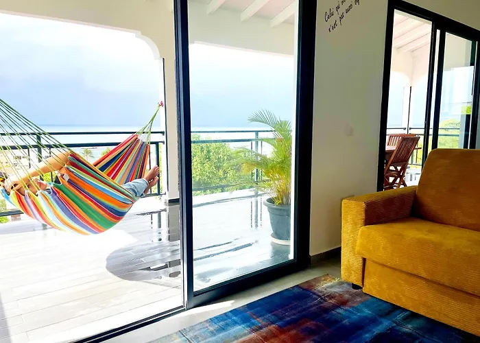 Vue Mer Panoramique, Confort Premium, Plage A 10 Min, A L\'Oasis De Karukera