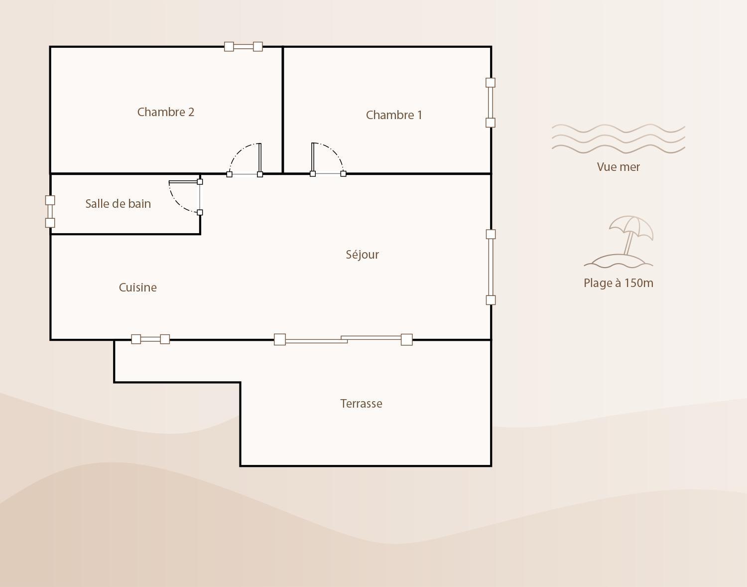 Emeraude Bay, Magnifique T3 Vue Mer, Proche Apartment