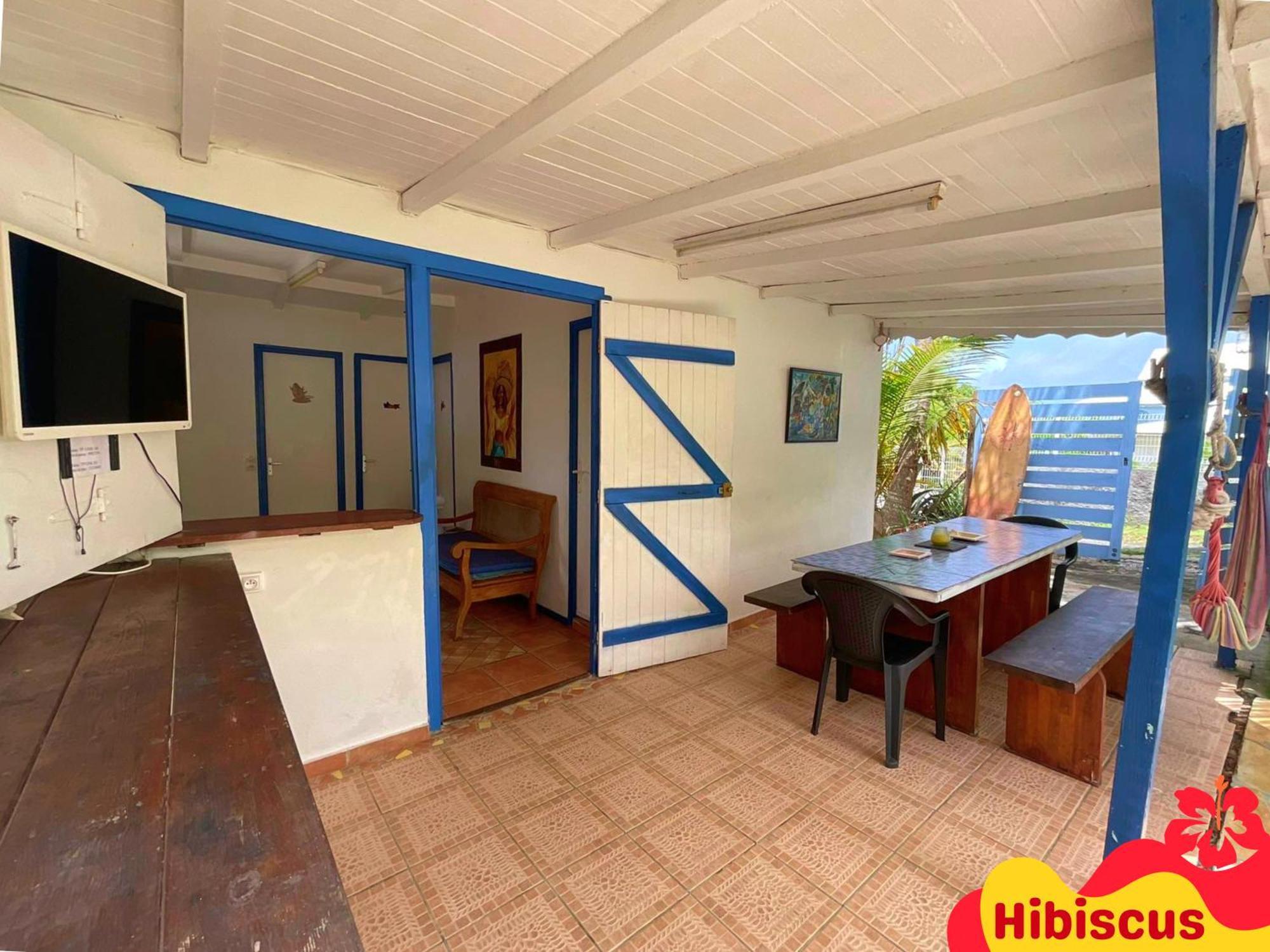 Ti Bwa Carbet Cosy Semi-exterieur Avec Toit Terrasse Sainte-Anne (Grande-Terre)