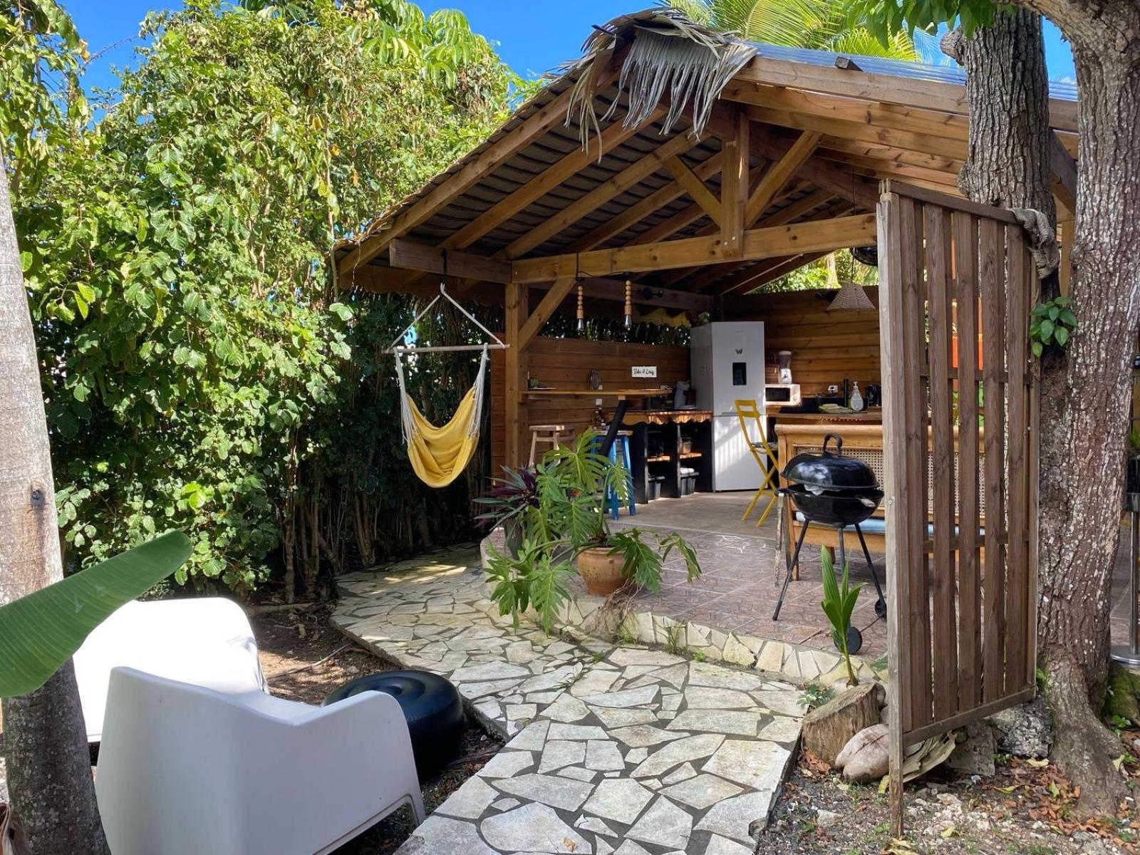Ti Bwa Carbet Cosy Semi-exterieur Avec Toit Terrasse Casa de férias Sainte-Anne (Grande-Terre)