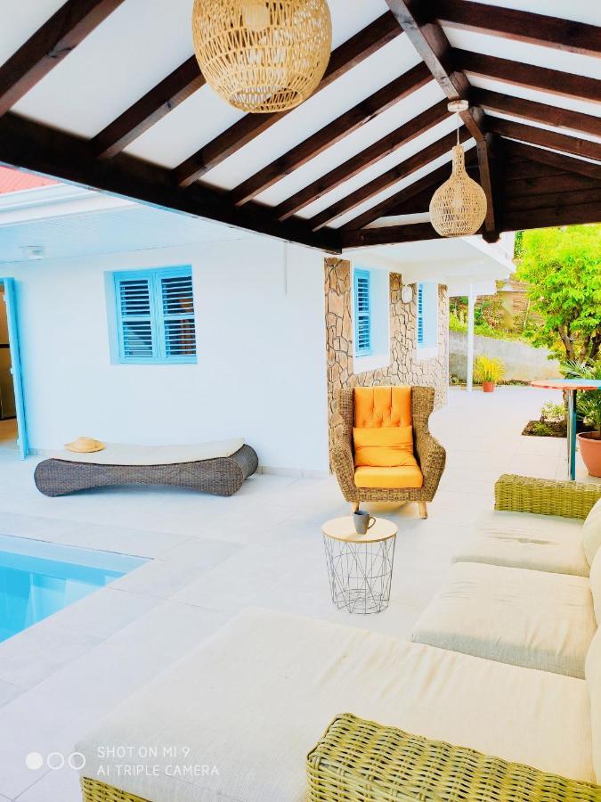 Location Maison Bleue Avec Piscine Privative Au Carbet Martinique *