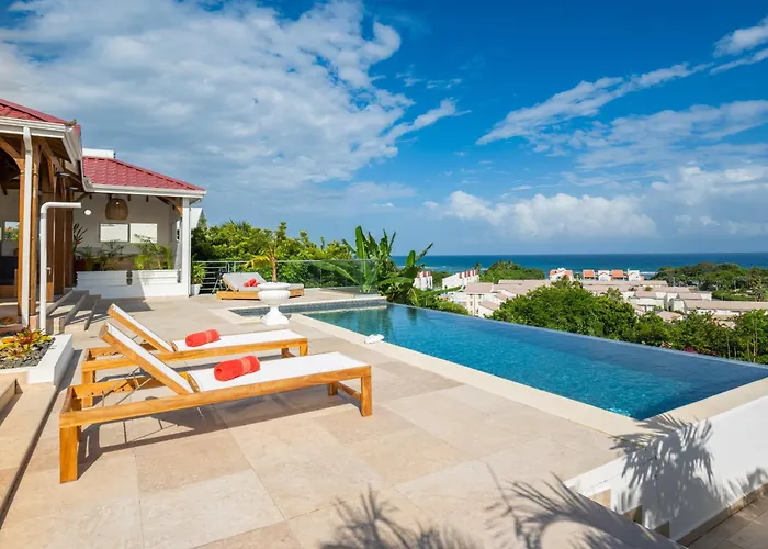 Residence Les Raisins Clairs - Villas Standing 4 Etoiles , Vue Sur Mer Panoramique & Piscine A Debordement