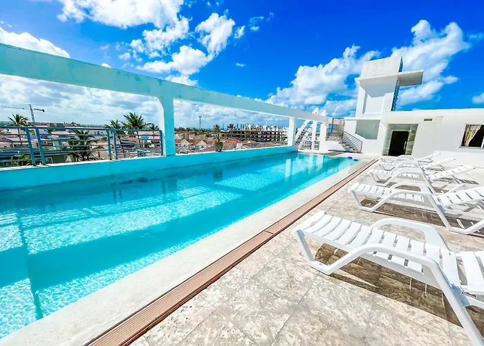 Rooftop Pool Ducassi Stuios Suites Los Corales Hotel Beach Club & Spa