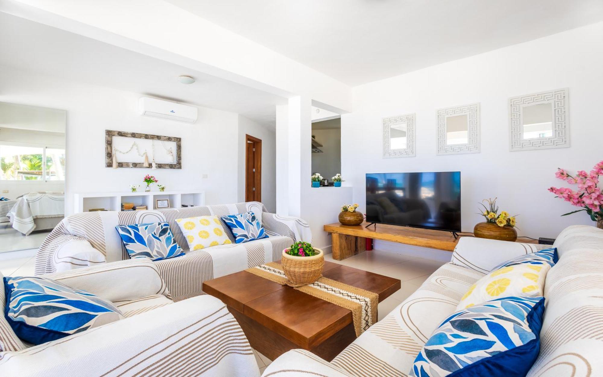 Prime Ocean View - 3-bedroom Getaway With Private Terrace On Bavaro Apartamento Punta Cana