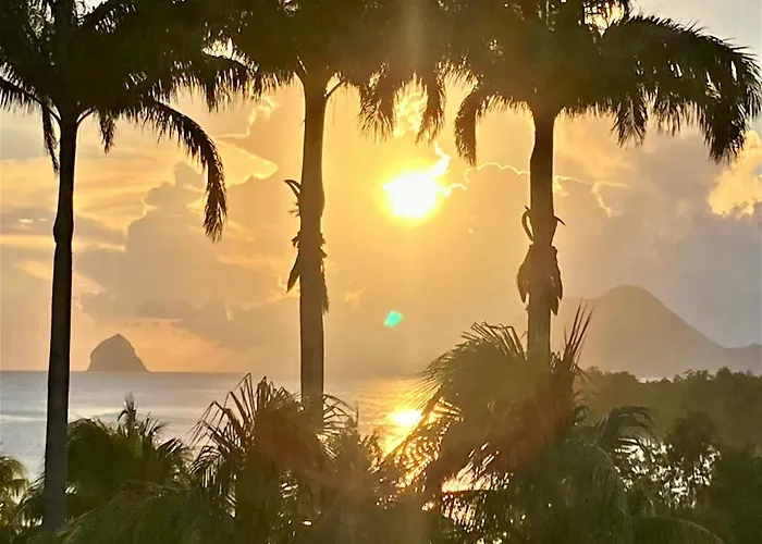 Superbe Studio Martinique Vue Rocher Du Diamant