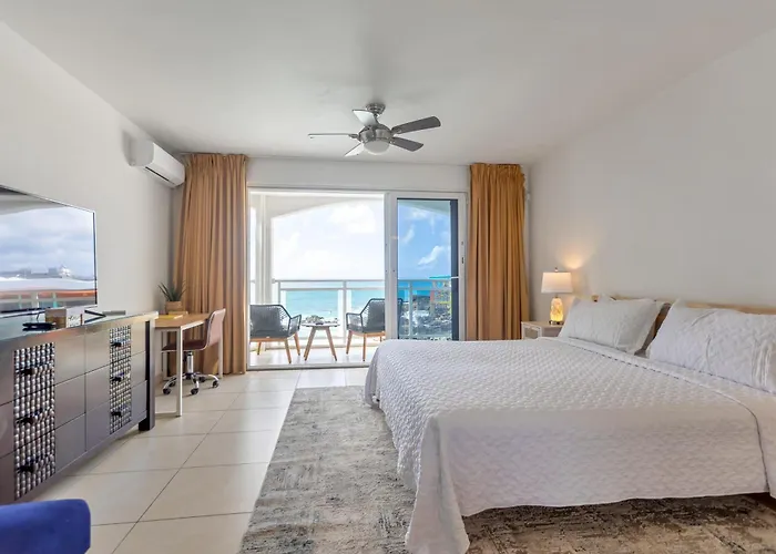 Maho Beach House - Sand Bar Studio - Ocean View