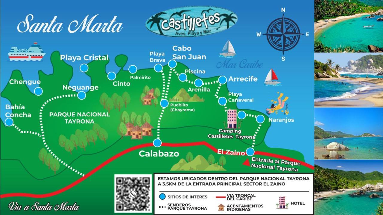 Castilletes Dentro Del Parque Tayrona * El Zaino