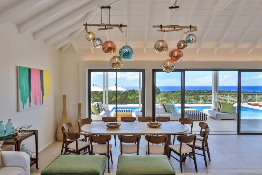 Villa Luxurious Solis Breathtaking 7-br Oceanview Retreat In Prestigious Gated Community Les Terres Basses