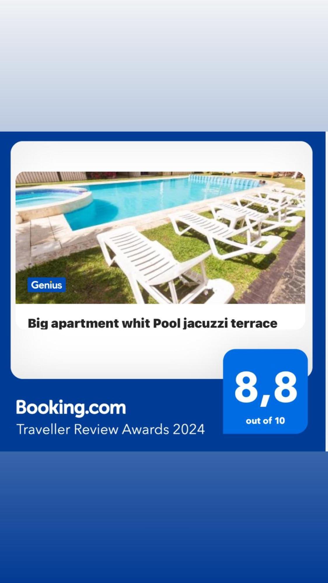 Big Whit Pool Jacuzzi Terrace Apartment