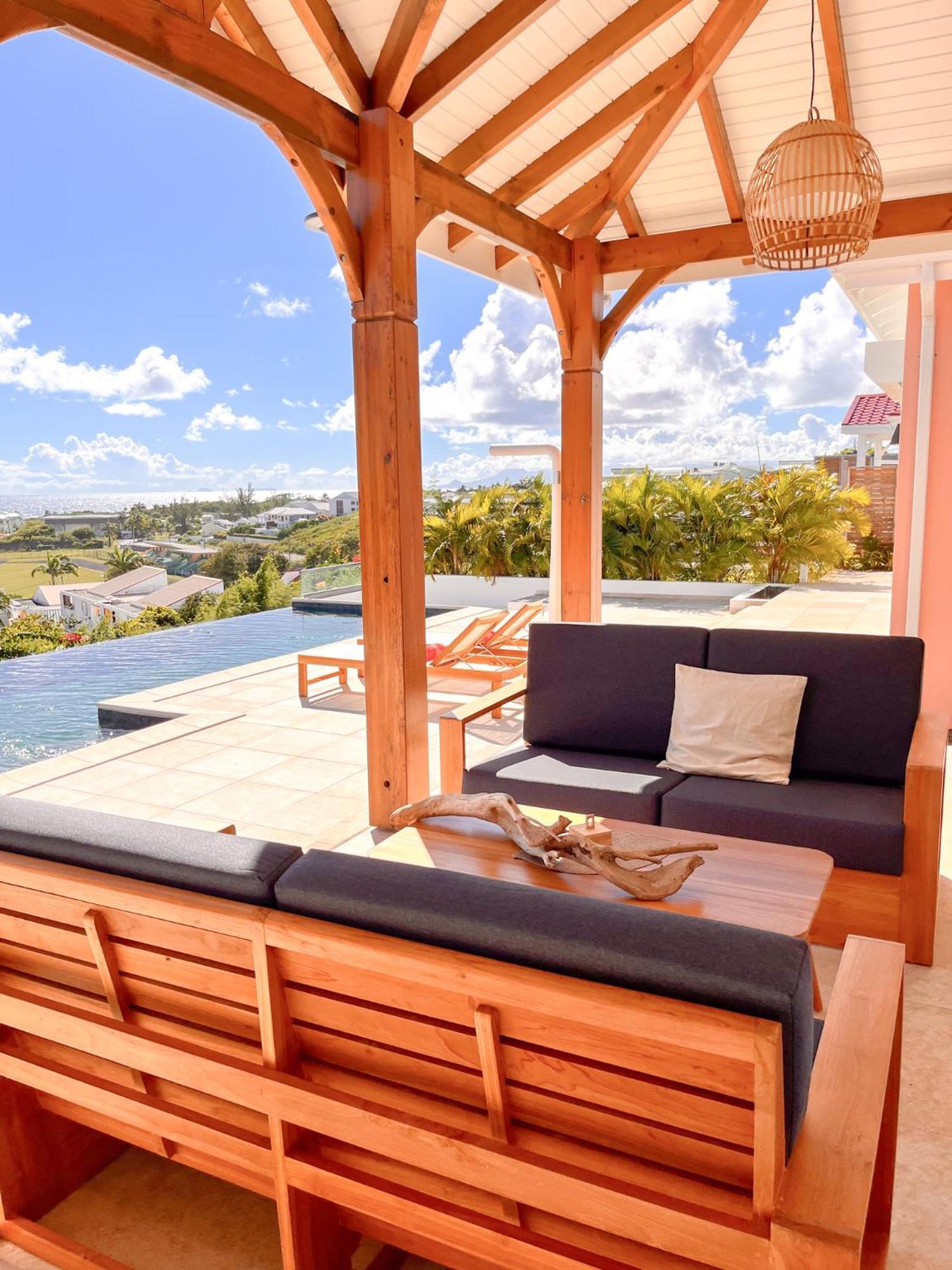 Les Raisins Clairs - Standing 4 Etoiles , Vue Sur Panoramique & Piscine A Debordement Saint-Francois (Grande-Terre)