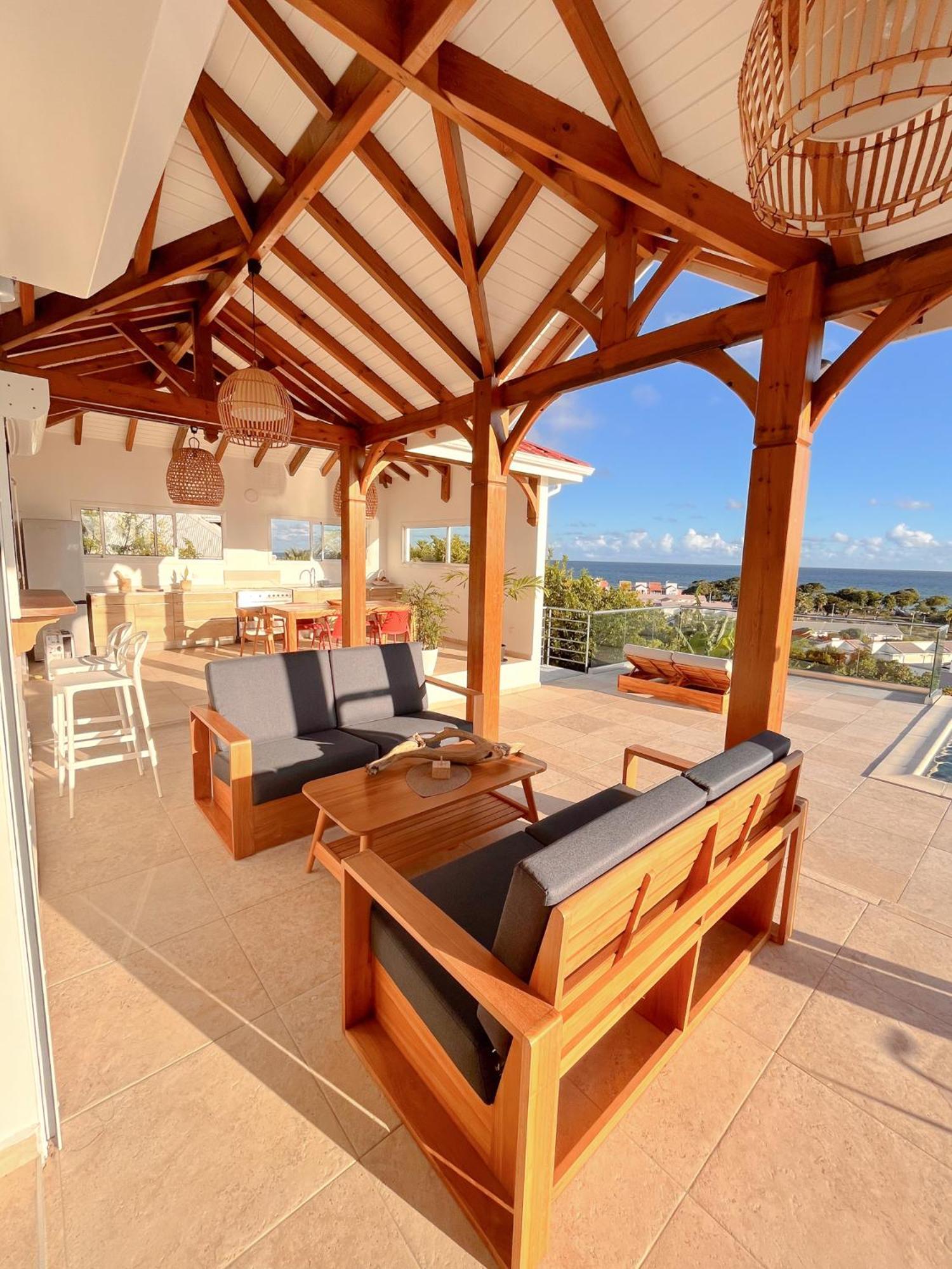 Les Raisins Clairs - Standing 4 Etoiles , Vue Sur Panoramique & Piscine A Debordement Villa Saint-Francois (Grande-Terre)