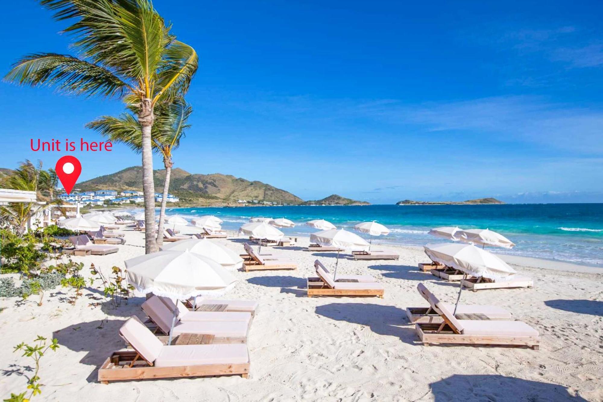 Floor Unit 520 Ft2 - 48 M2 With Stunning Dominant View On Ocean, St Barth, Orient Bay
