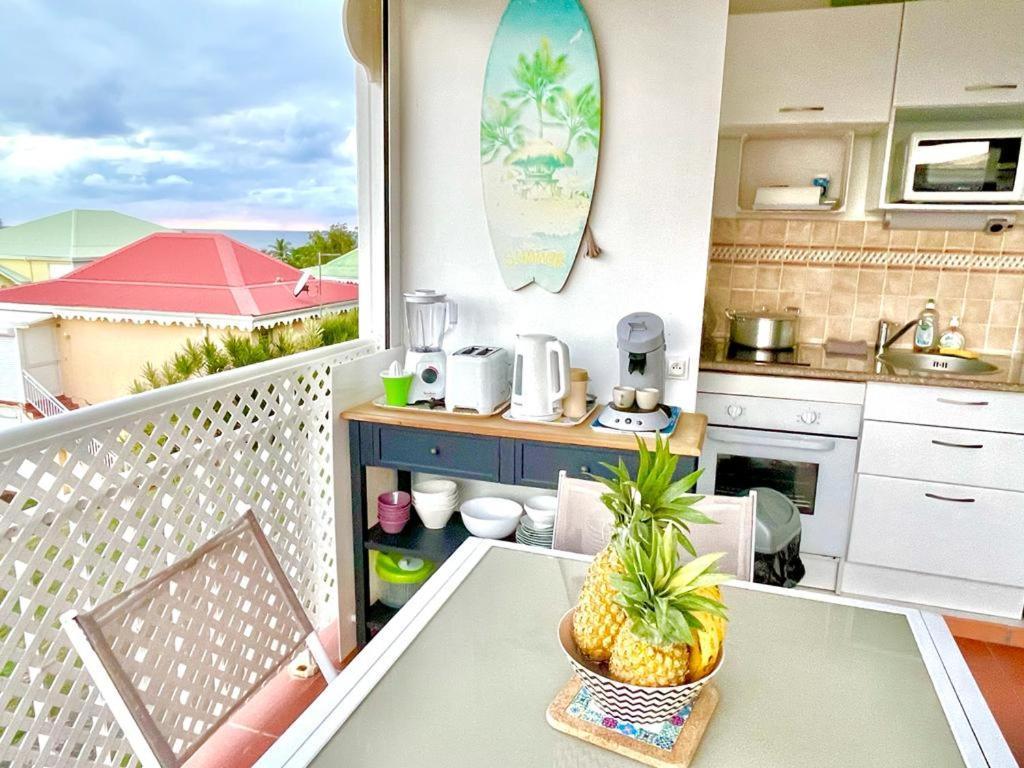 Apartment Guadeloupe- Saint-francois- Anse Des Rochers - Quart De Etage - Vue Mer- 4 Personnes - Lit Bebe Sur Demande - Citerne Et Wifi Prives -animaux Ok-acces Direct -apnee Bien-etre Experience Sur Demande Avec Instructeur A *