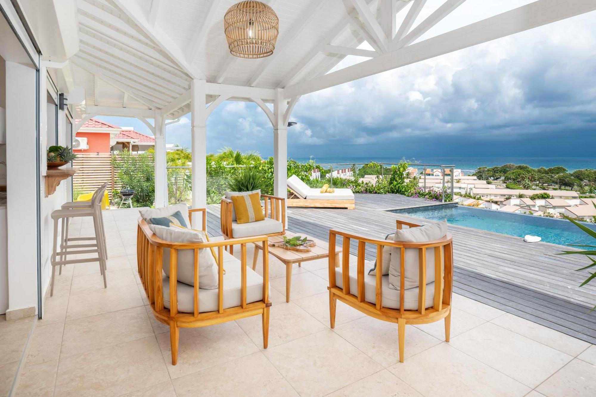Les Raisins Clairs - Standing 4 Etoiles , Vue Sur Panoramique & Piscine A Debordement Saint-Francois (Grande-Terre)