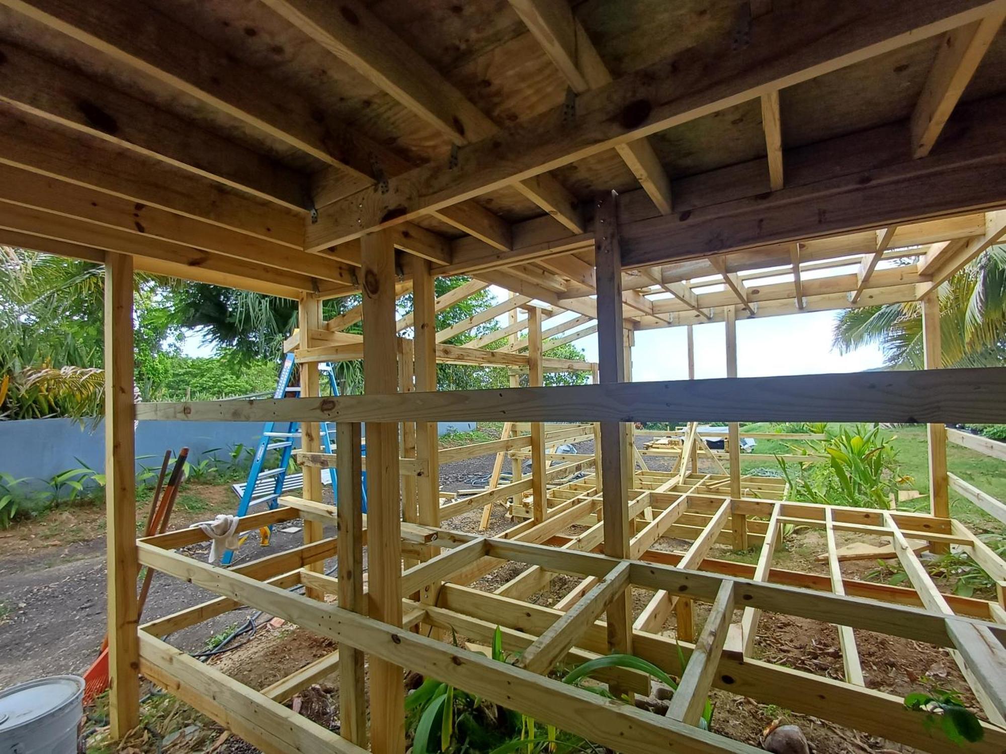 Luxury tent Rooster Run Glamping Has Rooftop And Off The Ground Glamping Experience For 1 To 16 In A Single Tent And Views Of The Rain Forrest And To Culebra Across The Atlantic Ocean W Tents, Linens, Deluxe Air Beds, Warm Shower And At A Great Pric Vieques