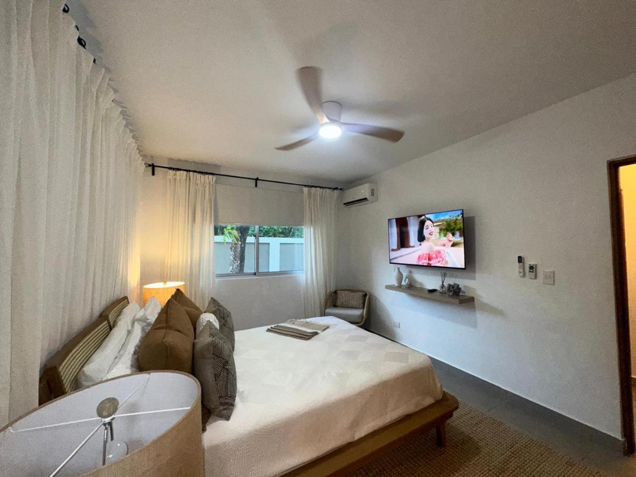 Apartment Luxury 2 Bedroom Apt, 1 Min Walk To Punta Popy Beach, Pool, Ac, Fast Wifi, In Terrenas