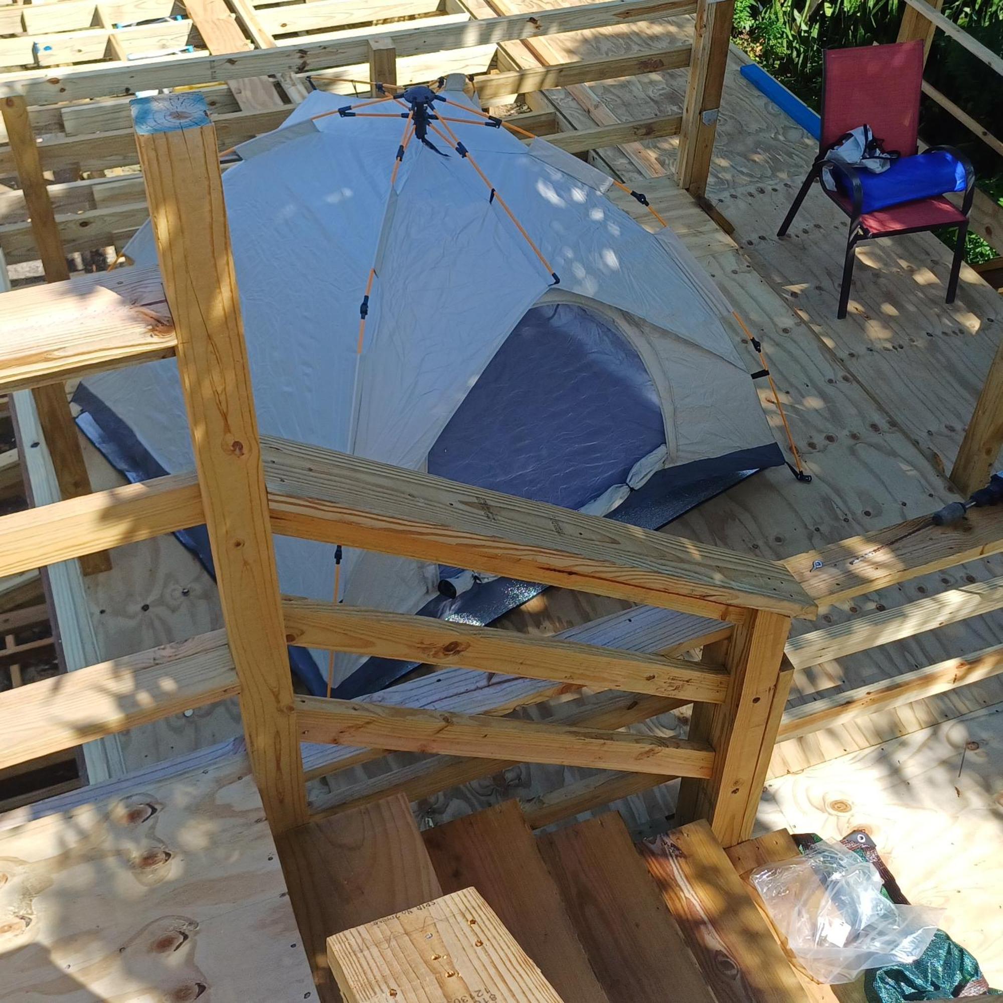Rooster Run Glamping Has Rooftop And Off The Ground Glamping Experience For 1 To 16 In A Single Tent And Views Of The Rain Forrest And To Culebra Across The Atlantic Ocean W Tents, Linens, Deluxe Air Beds, Warm Shower And At A Great Pric
