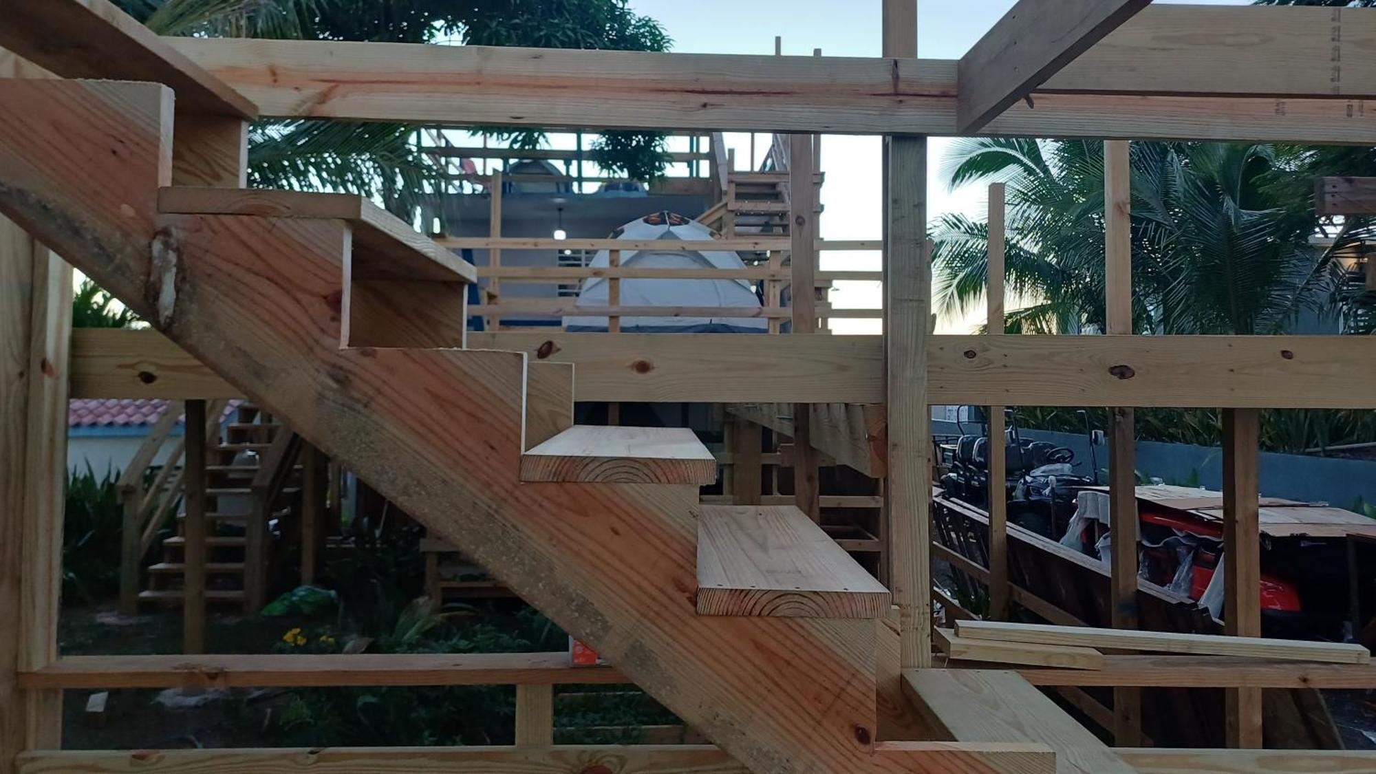 Rooster Run Glamping Has Rooftop And Off The Ground Glamping Experience For 1 To 16 In A Single Tent And Views Of The Rain Forrest And To Culebra Across The Atlantic Ocean W Tents, Linens, Deluxe Air Beds, Warm Shower And At A Great Pric Luxury tent