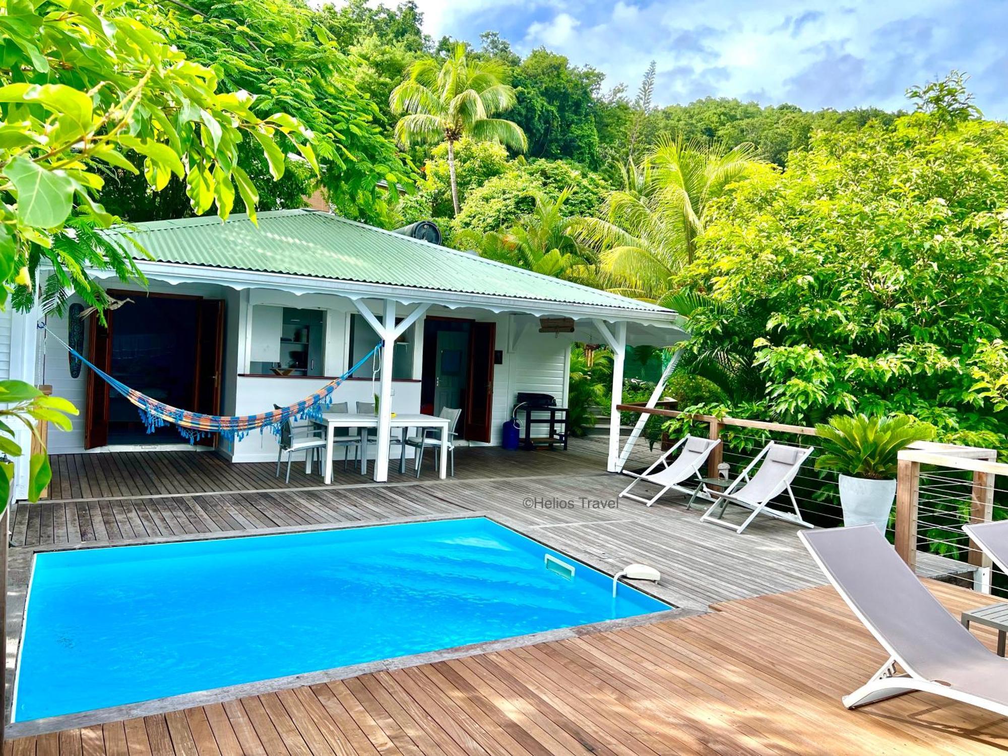 Casa de férias Coco Pointe Batterie. Piscine, Vue Mer, 4 P.