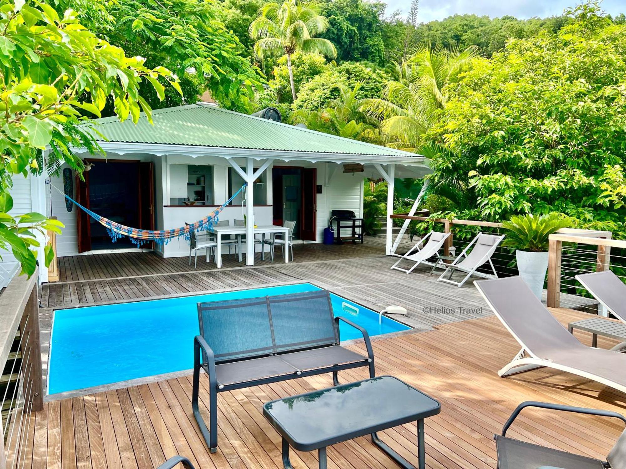 Coco Pointe Batterie. Piscine, Vue Mer, 4 P. Casa de férias Deshaies