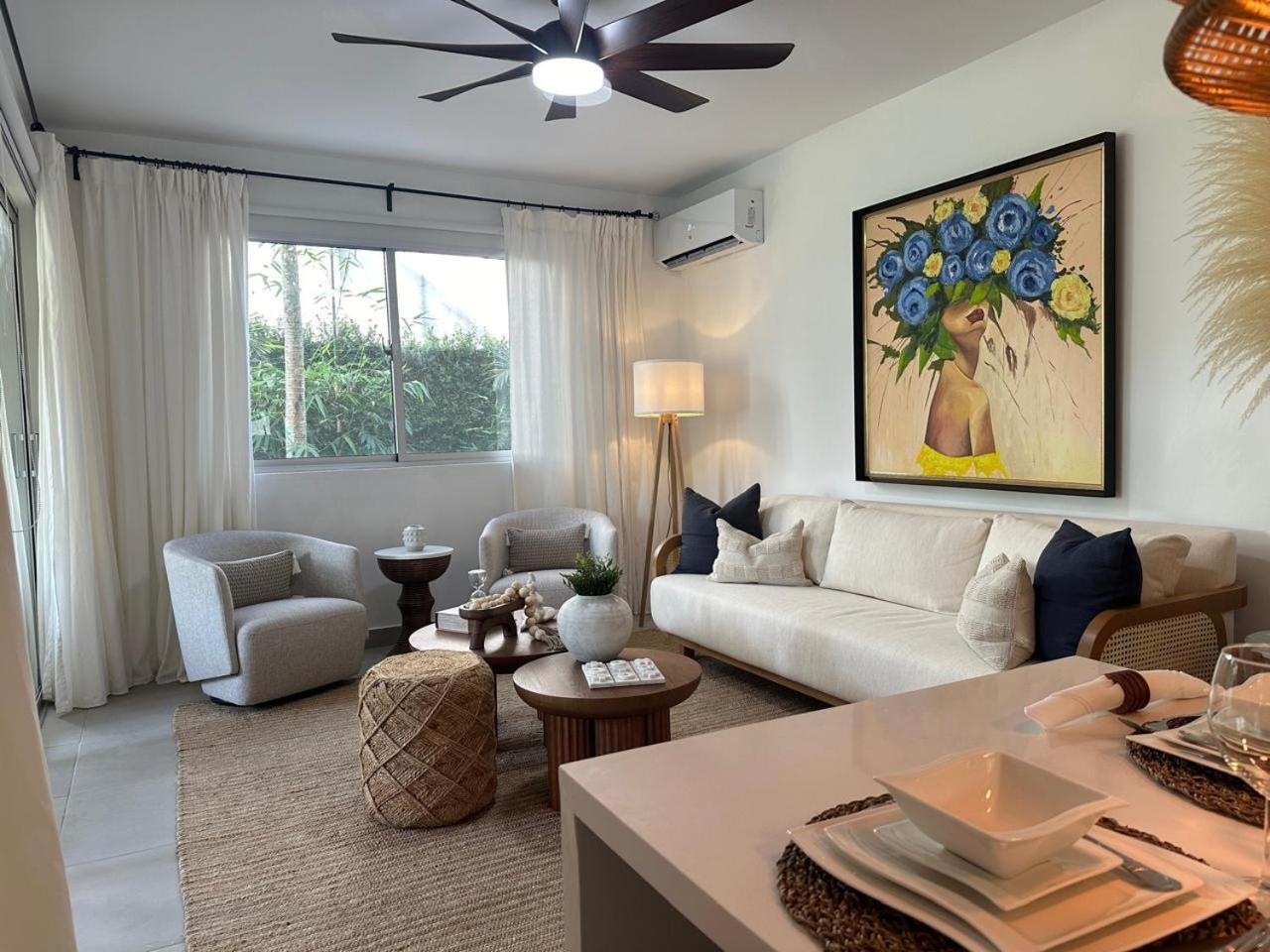 Luxury 2 Bedroom Apt, 1 Min Walk To Punta Popy Beach, Pool, Ac, Fast Wifi, In Terrenas Las Terrenas