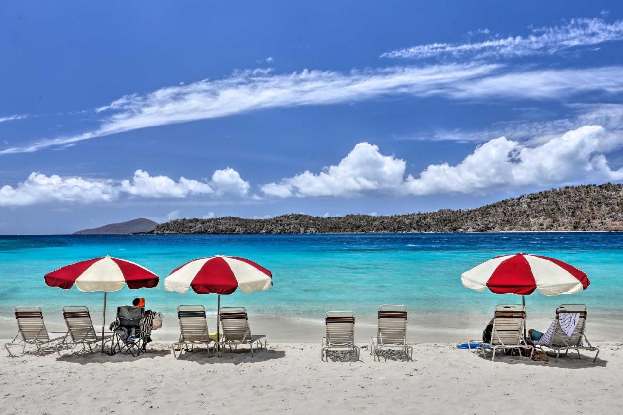 Saint Thomas With Ocean Views, Walk To Beach! Apartamento Frydendal